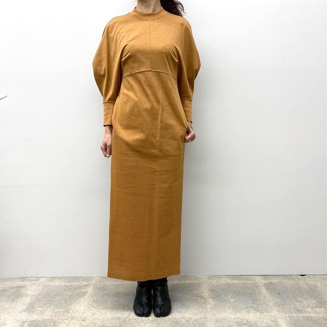 新品 Mame Kurogouchi マメクロゴウチ 23SS Cotton Jersey Dress コットンジャージードレス MM23PS-JS732 2 BROWN 定価42,900円 ワンピース |  | 02