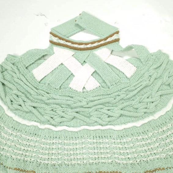 新品 Mame Kurogouchi マメクロゴウチ 23SS Bamboo Basket Pattern Knitted Dress ニットドレス MM23SS-KN034 2 定価88,000円 ワンピース |  | 05