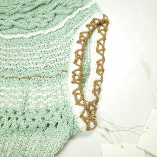 新品 Mame Kurogouchi マメクロゴウチ 23SS Bamboo Basket Pattern Knitted Dress ニットドレス MM23SS-KN034 2 定価88,000円 ワンピース |  | 06