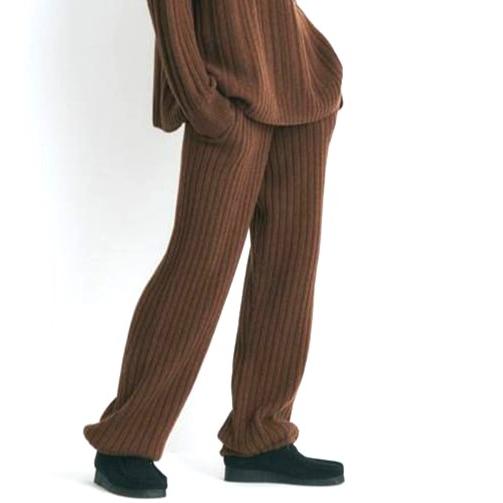 新品 ATON エイトン 日本製 CASHMERE WOOL WIDE EASY PANTS カシミヤウールワイドイージーパンツ PRAGIW0915 02(M) BROWN ボトムス g23069 |  | 02