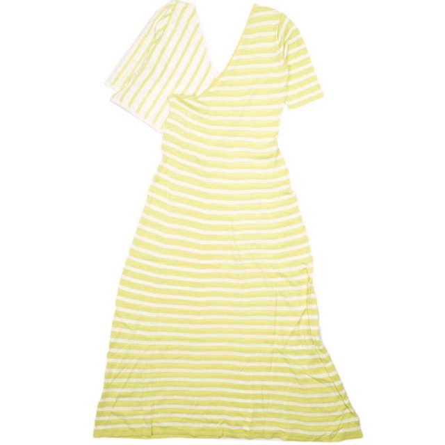 新品 TAN タン 22SS 日本製 コンビボーダー ニットロングワンピース TN22SS021 Free CREAM YELLOW ドレス トップス g23074 |  | 01