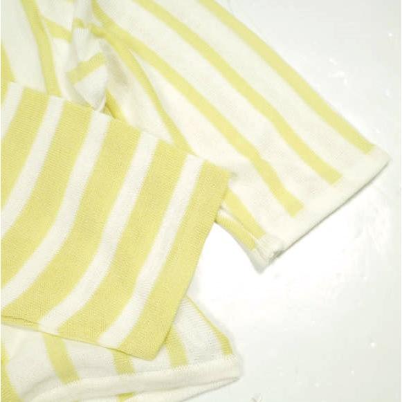 新品 TAN タン 22SS 日本製 コンビボーダー ニットロングワンピース TN22SS021 Free CREAM YELLOW ドレス トップス g23074 |  | 05