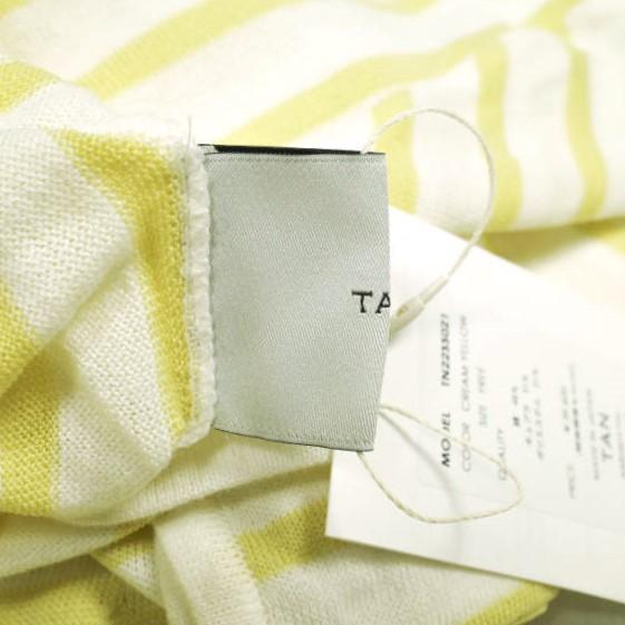 新品 TAN タン 22SS 日本製 コンビボーダー ニットロングワンピース TN22SS021 Free CREAM YELLOW ドレス トップス g23074 |  | 08