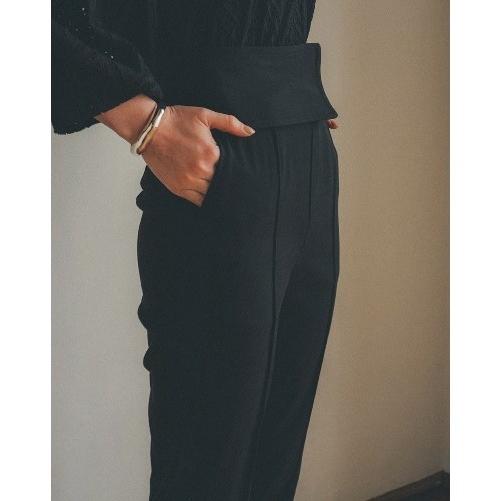 新品 CLANE クラネ 2WAY WIDE BELT TAPERED PANTS ワイドベルト テーパードパンツ 11110-7022 1 BLACK ボトムス g23083 |  | 03
