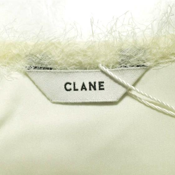 新品 CLANE クラネ FLUFFY FRINGE TOPS フラッフィーフリンジトップス 12122-4322 1 WHITE 半袖 ブラウス トップス g23086 |  | 05