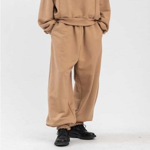 新品 HED MAYNER ヘドメイナー 23SS JUDO SWEATPANTS 柔道 スウェットパンツ HMMX72083A HX717 XS Medium Beige 定価95,700円 裏毛 ワイド |  | 02