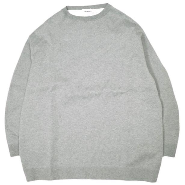 新品 HED MAYNER ヘドメイナー 24SS STONE WASHED COTTON SWEAT オーバーサイズボンディングスウェット HMMY75011A S Grey 定価214,500円 | 