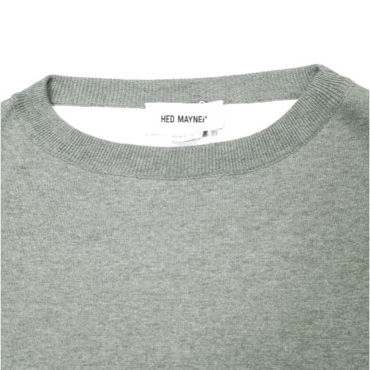 新品 HED MAYNER ヘドメイナー 24SS STONE WASHED COTTON SWEAT オーバーサイズボンディングスウェット HMMY75011A S Grey 定価214,500円 |  | 05