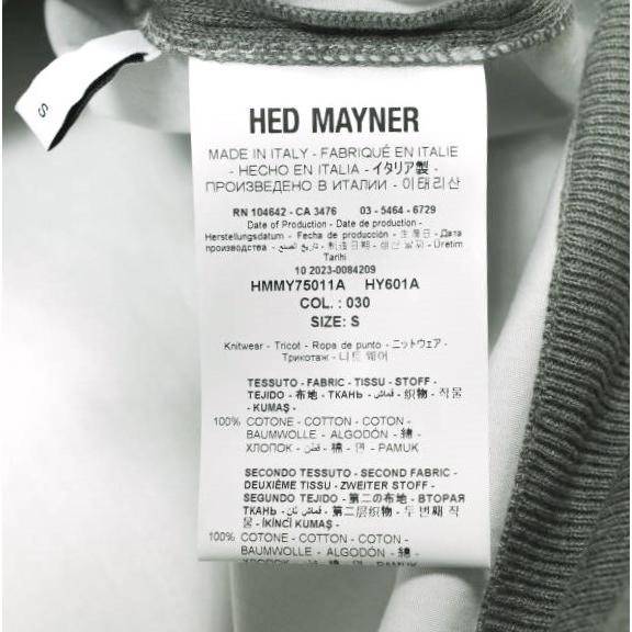新品 HED MAYNER ヘドメイナー 24SS STONE WASHED COTTON SWEAT オーバーサイズボンディングスウェット HMMY75011A S Grey 定価214,500円 |  | 08