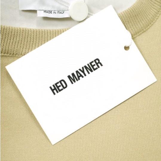 新品 HED MAYNER ヘドメイナー 24SS STONE WASHED COTTON SWEAT オーバーサイズボンディングスウェット HMMY75011A S Beige 定価214,500円 |  | 03
