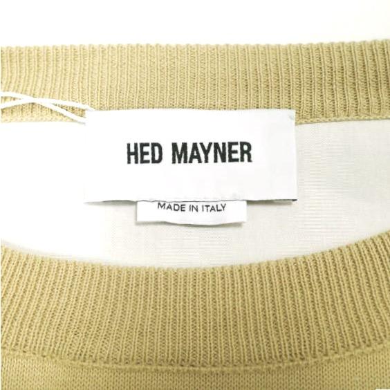 新品 HED MAYNER ヘドメイナー 24SS STONE WASHED COTTON SWEAT オーバーサイズボンディングスウェット HMMY75011A S Beige 定価214,500円 |  | 04