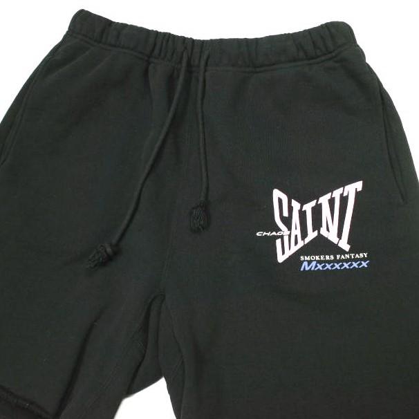 新品 SAINT MICHAEL セントマイケル 25SS SWEAT SHORTS / RIBON SAINT カットオフ スウェットショーツ SM-HR8-0000-059 S BLACK Mxxxxxx |  | 03