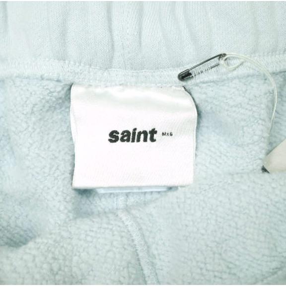 新品 SAINT MICHAEL セントマイケル 25SS SWEAT SHORTS / RIBON SAINT カットオフ スウェットショーツ SM-HR8-0000-060 S BLUE Mxxxxxx |  | 03