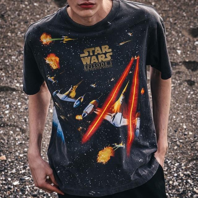 新品 SAINT MICHAEL セントマイケル 25SS 日本製 SW_SS TEE / STARWARS