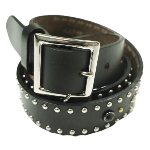 新品 LASTMAN x WOLF'S HEAD ラストマン ウルフズヘッド 25SS STUDDED BELT 35mm スタッズベルト 251LM-AC11 L(36) BLACK 定価302,500円 |  | 04