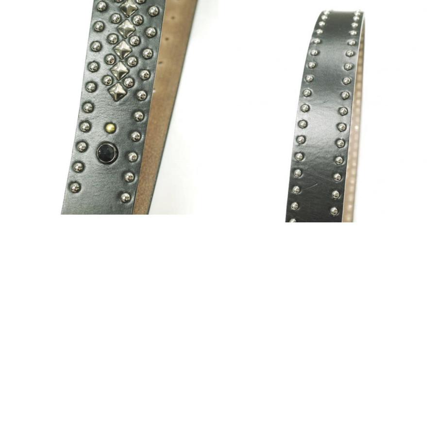 新品 LASTMAN x WOLF'S HEAD ラストマン ウルフズヘッド 25SS STUDDED BELT 35mm スタッズベルト 251LM-AC11 L(36) BLACK 定価302,500円 |  | 09