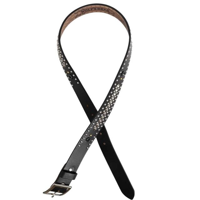 新品 LASTMAN x WOLF'S HEAD ラストマン ウルフズヘッド 25SS STUDDED BELT 35mm スタッズベルト 251LM-AC11 L(36) BLACK 定価302,500円 |  | 02