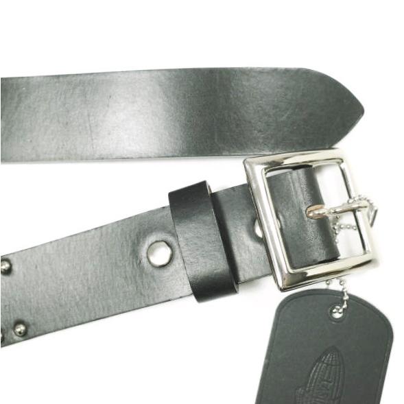 新品 LASTMAN x WOLF'S HEAD ラストマン ウルフズヘッド 25SS STUDDED BELT 35mm スタッズベルト 251LM-AC11 L(36) BLACK 定価302,500円 |  | 06