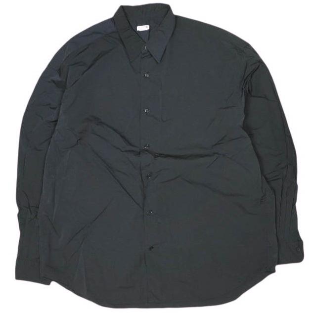 H BEAUTY＆YOUTH エイチ ビューティーアンドユース 24AW ナイロンワッシャーレギュラーカラーシャツ 1211-186-8286 L NAVY 長袖 LIMONTA | 