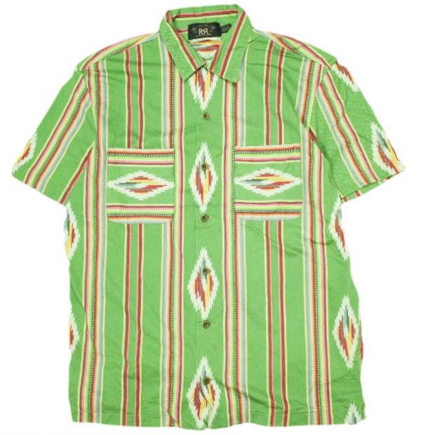 RRL ダブルアールエル 23SS NATIVE PRINT JERSEY CAMP SHIRT プリントジャージーキャンプシャツ 782916881001 M Double RL 定価41,800円 | 