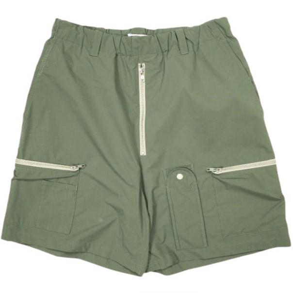 PHINGERIN フィンガリン 24SS 日本製 POCKETS SHORTS リップストップ ポケットショーツ PD-241-SBT-011 L Olive イージー ショートパンツ | 