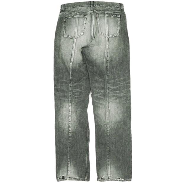 KAMIYA カミヤ 24SS Denim Pants クラッシュ加工 ウォッシュドデニムパンツ G12PT029 L BLACK MYne MAISON MIHARA YASUHIRO ジーンズ KAMIYA カミヤ 24SS Denim Pants クラッシュ加工 ウォッシュドデニム