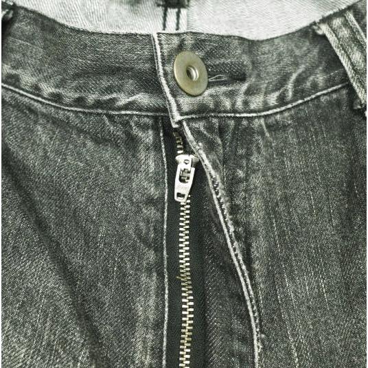 KAMIYA カミヤ 24SS Denim Pants クラッシュ加工 ウォッシュドデニム