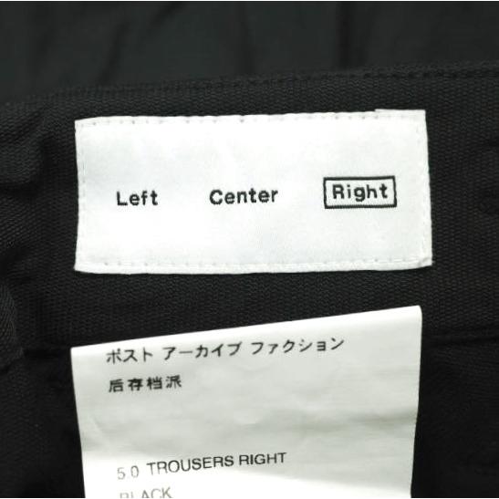 POST ARCHIVE FACTION (PAF) ポストアーカイブファクション 5.0 TROUSERS RIGHT 3Dパンツ 5.0 BTR-B L Black 定価88,000円 ボトムス g23240 |  | 03