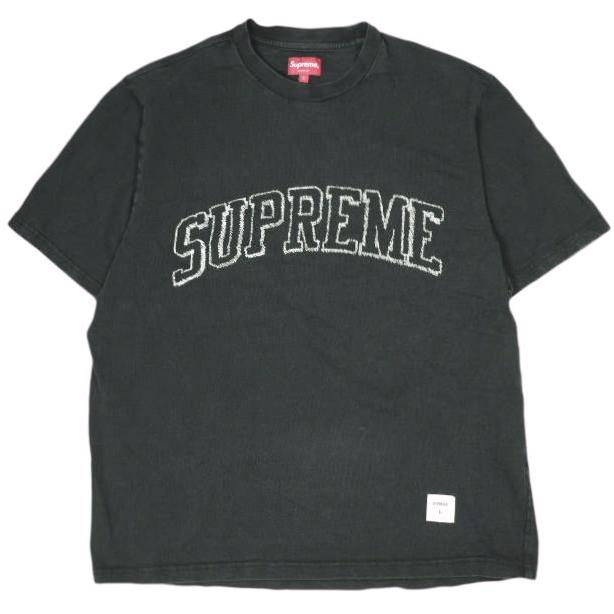 SUPREME シュプリーム 23SS Sketch Embroidered S/S Top スケッチ エンブロイダード S/S トップ L BLACK 半袖 Tシャツ トップス g23251 | 