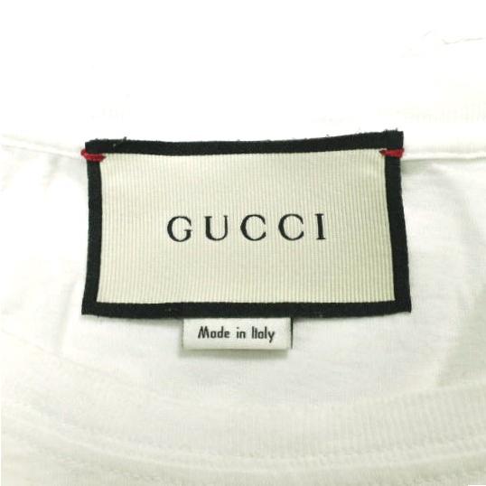 GUCCI グッチ イタリア製 GUCCI ロゴ ウォッシュドオーバーサイズ Tシャツ 440103-X3F05 XL WHITE 定価82,500円 トップス g23285 |  | 03