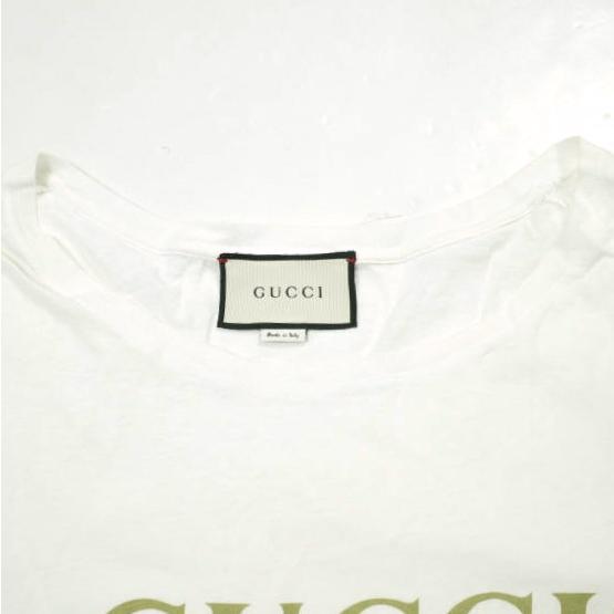 GUCCI グッチ イタリア製 GUCCI ロゴ ウォッシュドオーバーサイズ Tシャツ 440103-X3F05 XL WHITE 定価82,500円 トップス g23285 |  | 04