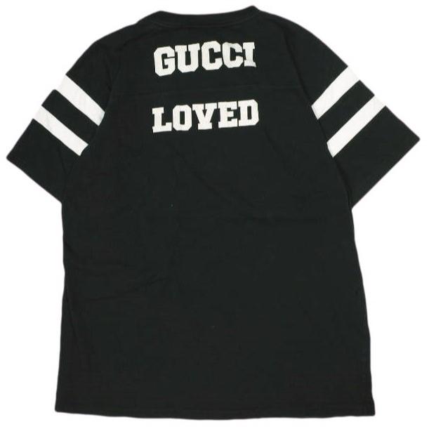 GUCCI グッチ 1921 Series Alphabet Printing T-Shirt オーバーサイズ フットボールTシャツ 660744 XJDKK L BLACK オーバーチュア g23286 |  | 01