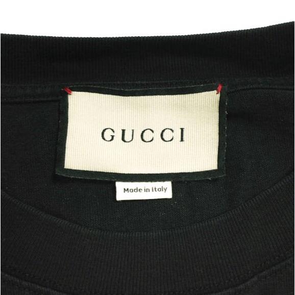 GUCCI グッチ 1921 Series Alphabet Printing T-Shirt オーバーサイズ フットボールTシャツ 660744 XJDKK L BLACK オーバーチュア g23286 |  | 02