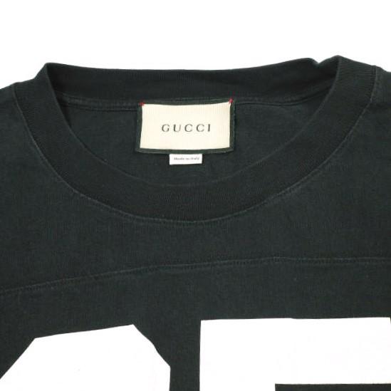 GUCCI グッチ 1921 Series Alphabet Printing T-Shirt オーバーサイズ フットボールTシャツ 660744 XJDKK L BLACK オーバーチュア g23286 |  | 03