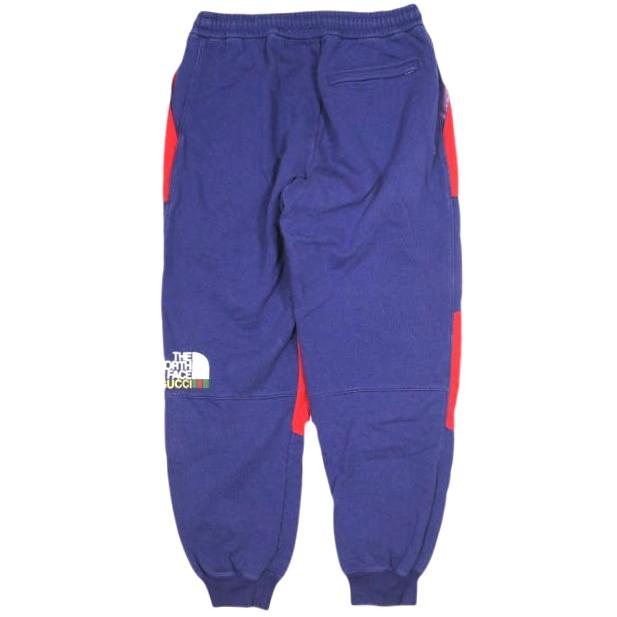 GUCCI x THE NORTH FACE グッチ ノースフェイス 21AW Nylon Switching Jogging Pants ナイロン切り替えスウェットパンツ 671463 XJDRN S |  | 01