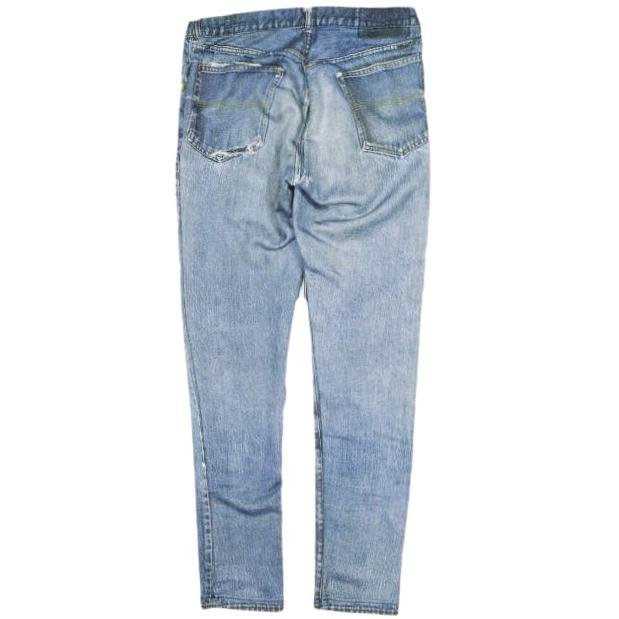 1piu1uguale3 ウノピュウノウグァーレトレ 日本製 TRANSFER TAPERED SWEAT PANTS 転写デニムスウェットパンツ MRP114 PCT006 IV(M) Indigo |  | 01