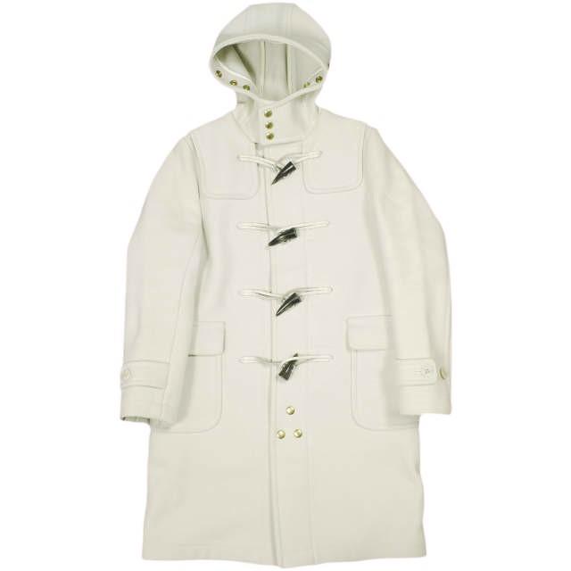 SCYE BASICS サイベーシックス 日本製 ウールメルトン ダッフルコート 5218-73543 36 IVORY アウター g23320 | 