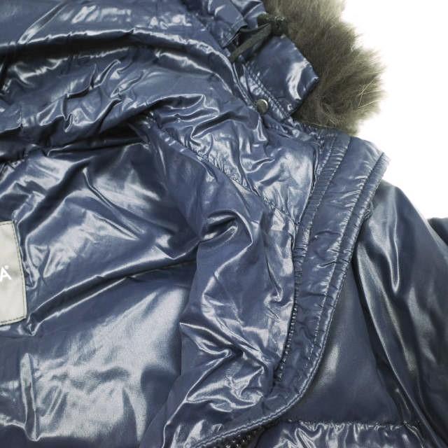 DUVETICA デュベティカ Kappa ラクーンファー ナイロンフードダウンコート D.037.00.U/1057.R-MFG 38 NAVY カッパ ダウンジャケット g23321 |  | 04