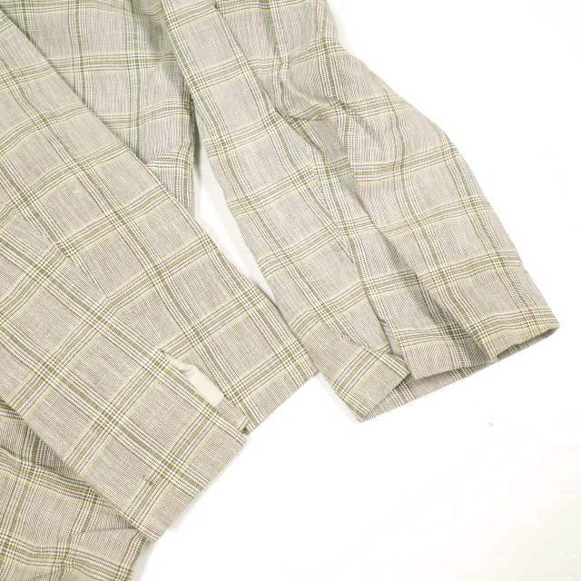 SACRA サクラ 19SS 日本製 リネンコットン グレンチェック ガウンコート 119102081 38 BEIGE アウター g23322 |  | 03