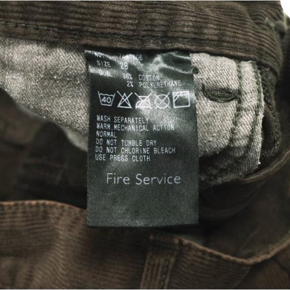 FIRE SERVICE ファイヤーサービス ストレッチカットオフコーデュロイパンツ 7441606 28 BROWN スキニー ジップフライ 5P BEAUTY＆YOUTH |  | 06