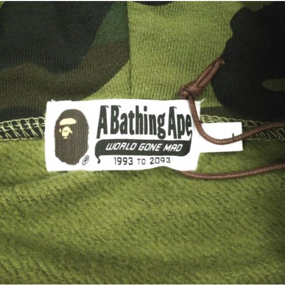 新品 A BATHING APE ア ベイシング エイプ 1ST CAMO SHARK FULL ZIP HOODIE カモフラージュ シャークパーカー 001ZPI201004M L GREEN |  | 07