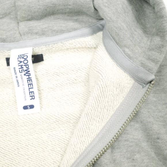LOOPWHEELER x BEAMS PLUS ループウィラー ビームスプラス 別注 日本製 Slim Zip Sweat Hoody 裏毛 スウェットジップアップパーカー S GRAY |  | 07