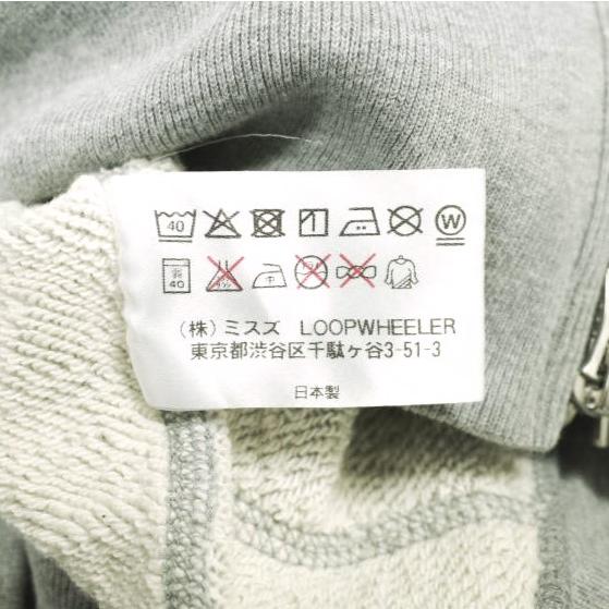LOOPWHEELER x BEAMS PLUS ループウィラー ビームスプラス 別注 日本製 Slim Zip Sweat Hoody 裏毛 スウェットジップアップパーカー S GRAY |  | 09
