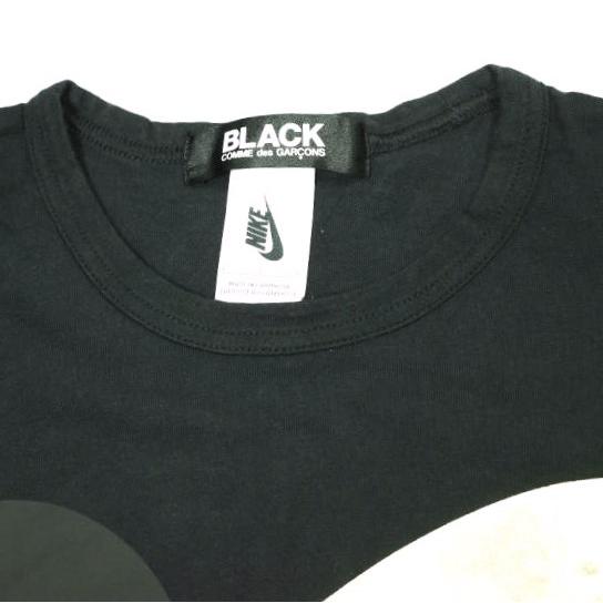 BLACK COMME des GARCONS x NIKE ブラックコムデギャルソン ナイキ 19SS 別注 綿天竺プリントTシャツ CT2016-010 L ブラック スウォッシュ |  | 03