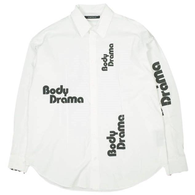 ALMOSTBLACK オールモストブラック 22AW 日本製 Body Drama カットオフドレスシャツ 22AW-SH03 1 WHITE 長袖 トップス g23394 | 
