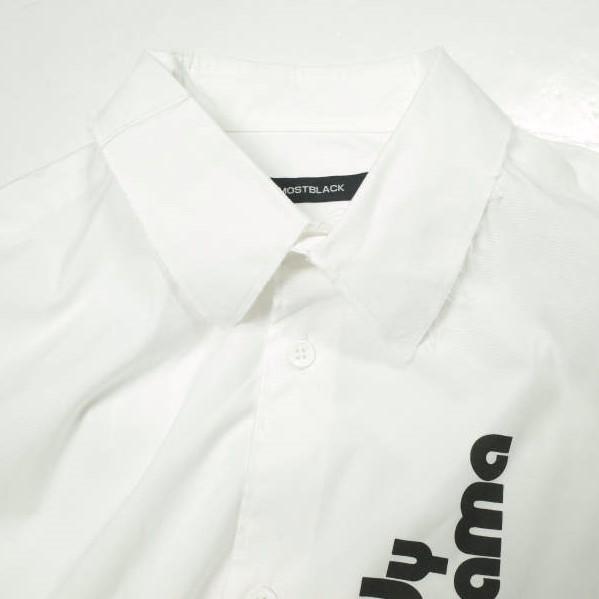 ALMOSTBLACK オールモストブラック 22AW 日本製 Body Drama カットオフドレスシャツ 22AW-SH03 1 WHITE 長袖 トップス g23394 |  | 04