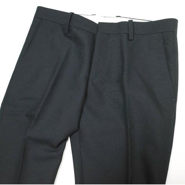 SCYE BASICS サイベーシックス 日本製 MOHAIR WOOL TROUSERS モヘアウールノープリーツトラウザーズ 5214-81311 38 NAVY パンツ スラックス |  | 02