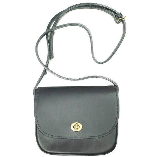 MIMI BERRY ミミベリー イギリス製 Francis ベジタブルタンニンレザー ショルダーバッグ BLACK カバン g23404 | 