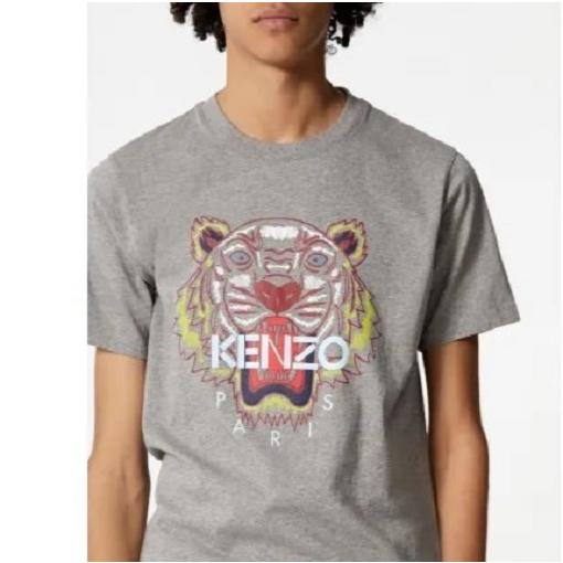 KENZO ケンゾー ポルトガル製 TIGER T-SHIRT タイガープリントTシャツ F865TS0504YA S GRAY 半袖 トップス g23411 |  | 02