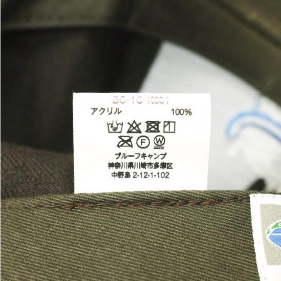 BLUFCAMP ブルーフキャンプ Embroidered CAP アクリルツイル 6パネルベースボールキャップ BC-1C-K001 ONE SIZE BROWN 帽子 g23447 |  | 08